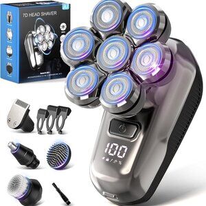 Head Shavers for Bald Men - 5-in-1 Electric Head Shaver Grooming Kit